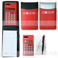 Многофункциональный калькулятор кожаной крышки с ноутбуком и шариковой ручкой (LC806C)